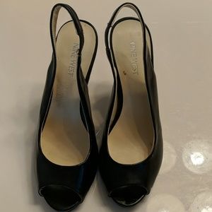 Nine West peep toe heels